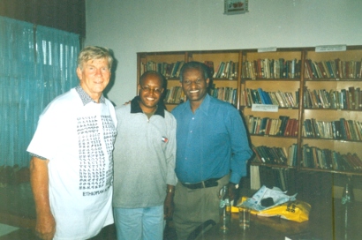 Don Fleming and the SU director in Ethiopia