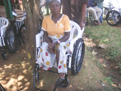 wheelchair - woman recipient