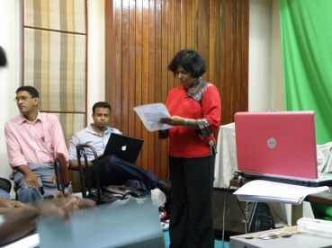teaching media seminar in Sri Lanka