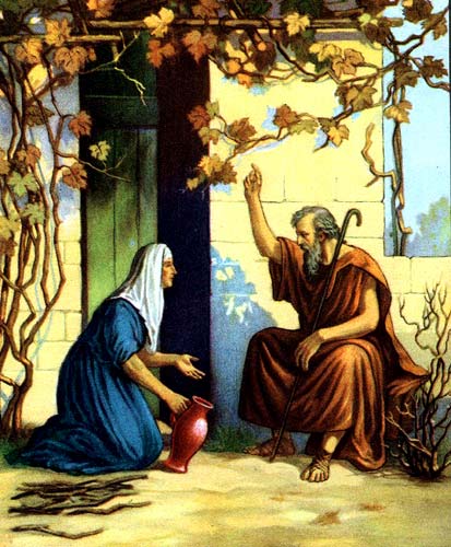 Elljah and the widow of Zarephath